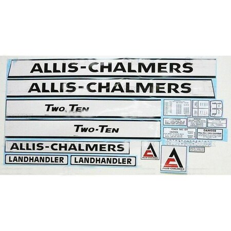 Aftermarket S.68950 Complete Decal Set, Fits Allis Chalmers Model 210 S.68950-SPX